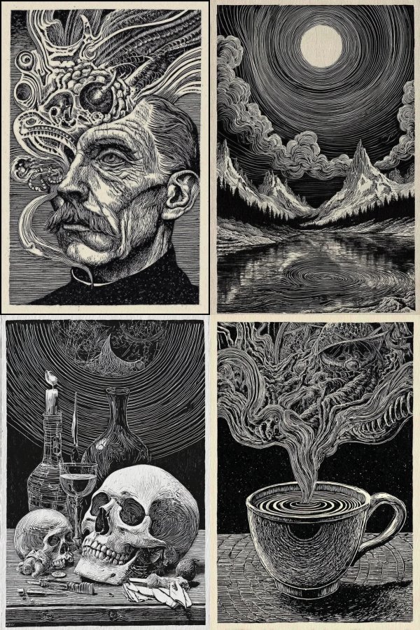 Surreal Ink Etching