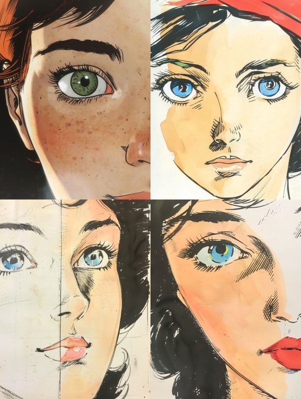 Vintage Comic Gaze