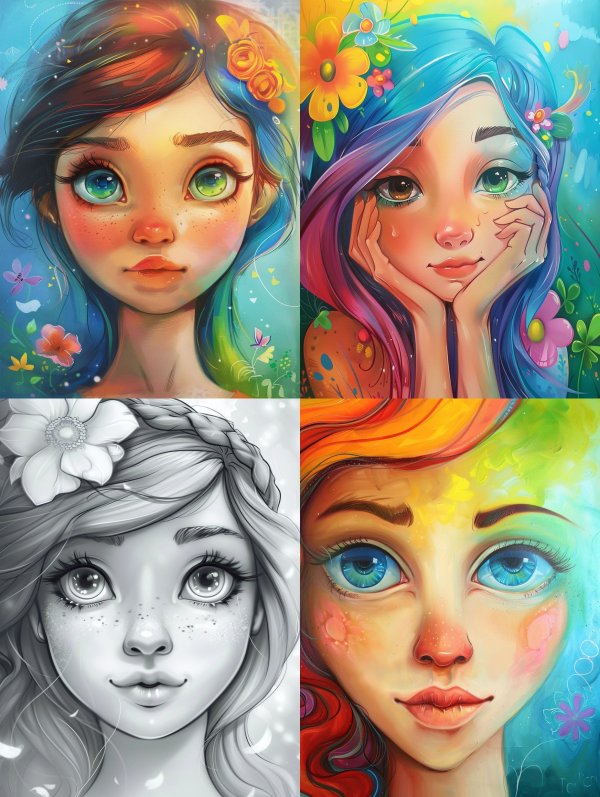 Celestial Bloom Portrait