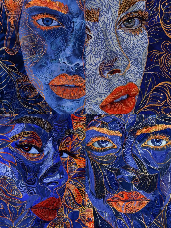 Azure Gilded Visions