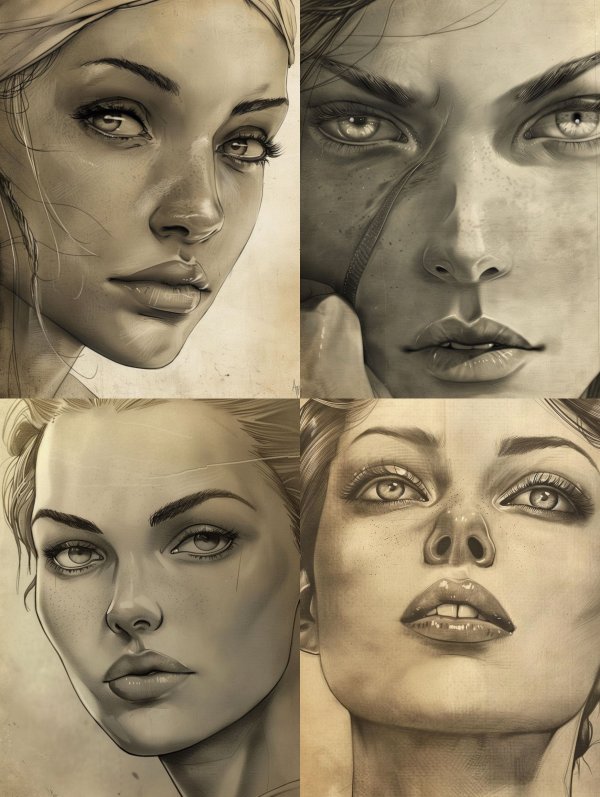Ethereal Charcoal Portrait Study