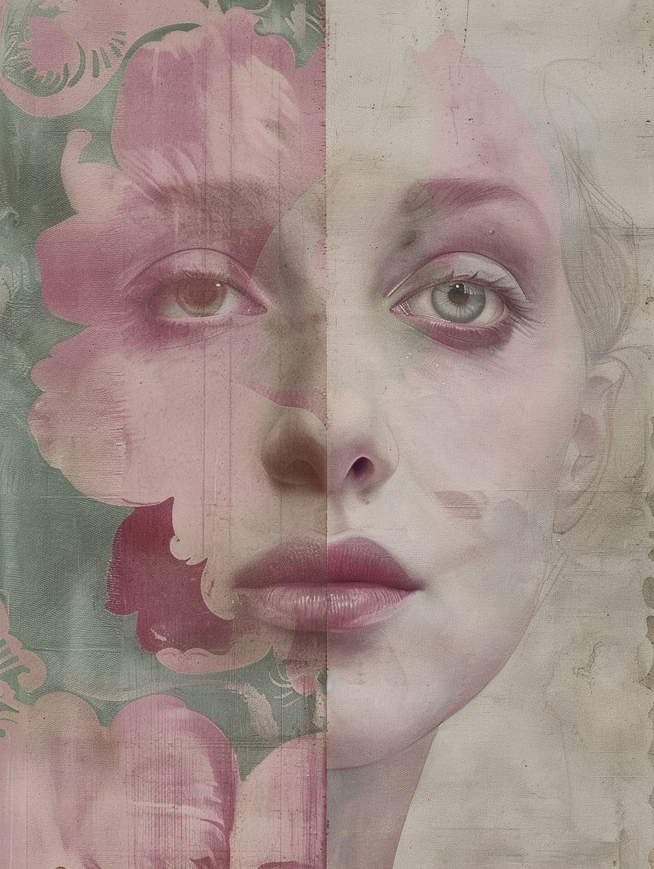 Fragmented Ethereal Portrait Study