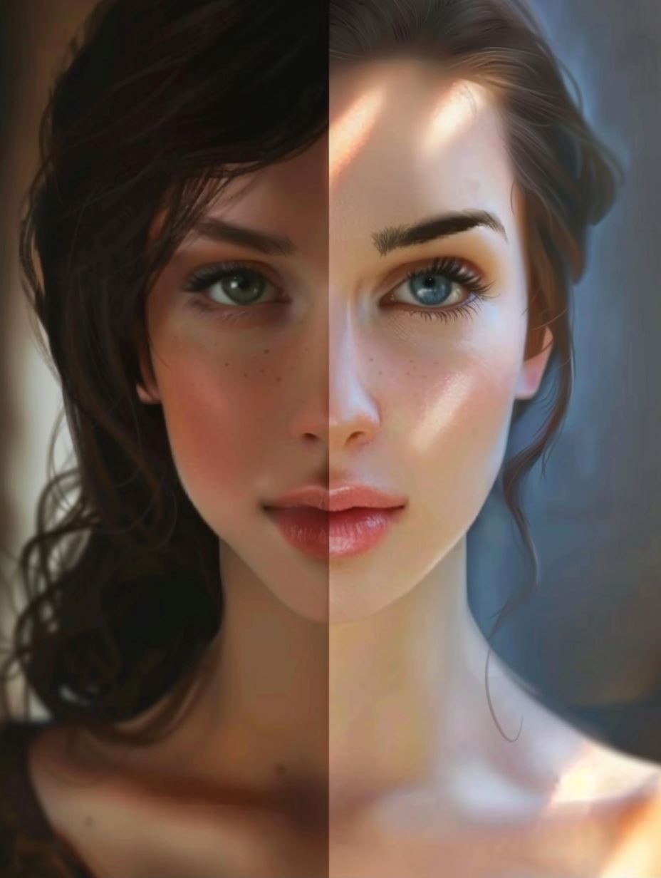 Dual Light Portrait - Image 1