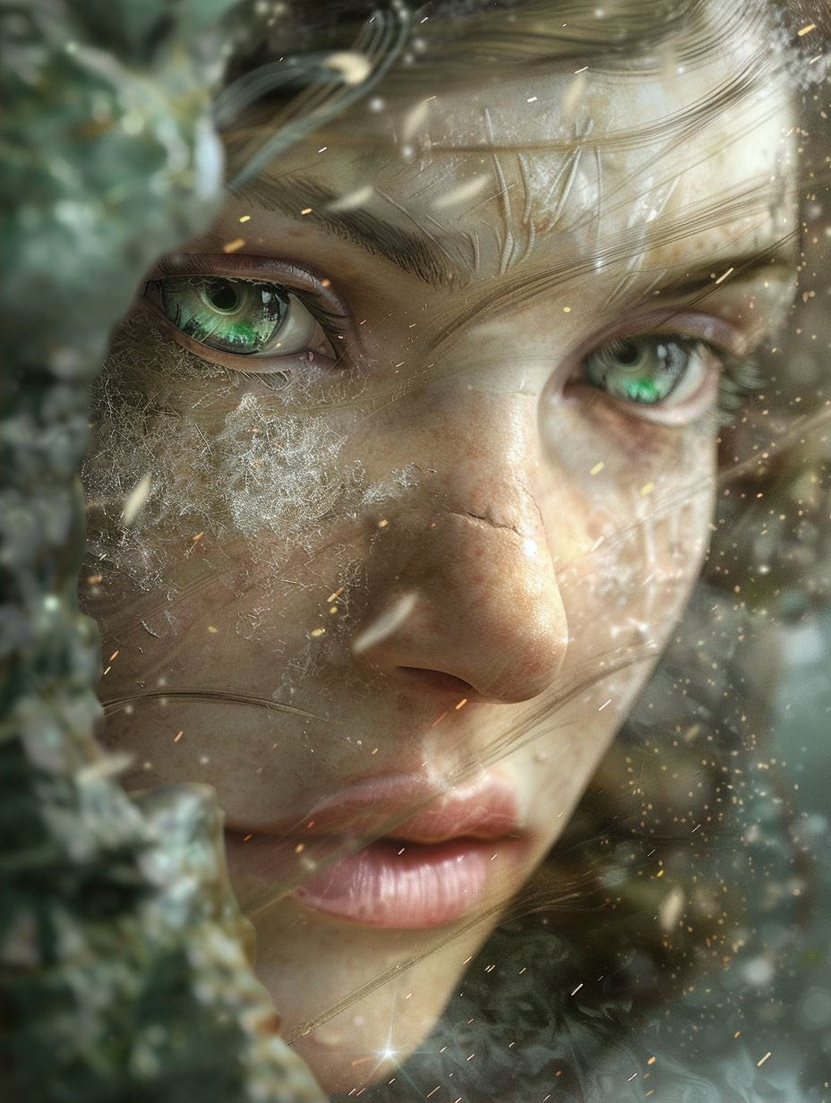 Ethereal Gaze of Dewy Light