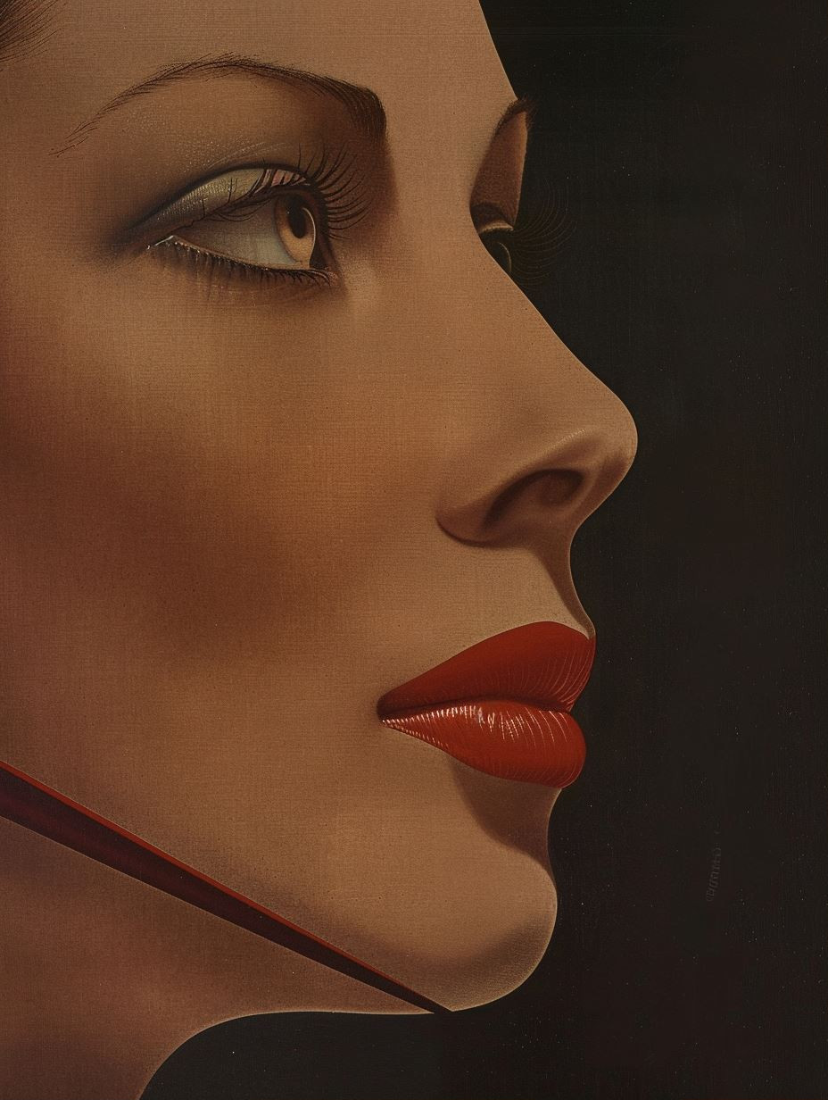 Vintage Noir Glamour Portrait