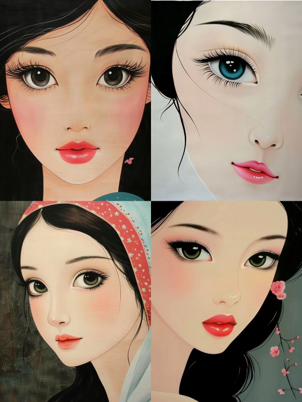 Ethereal Modern Anime Portrait