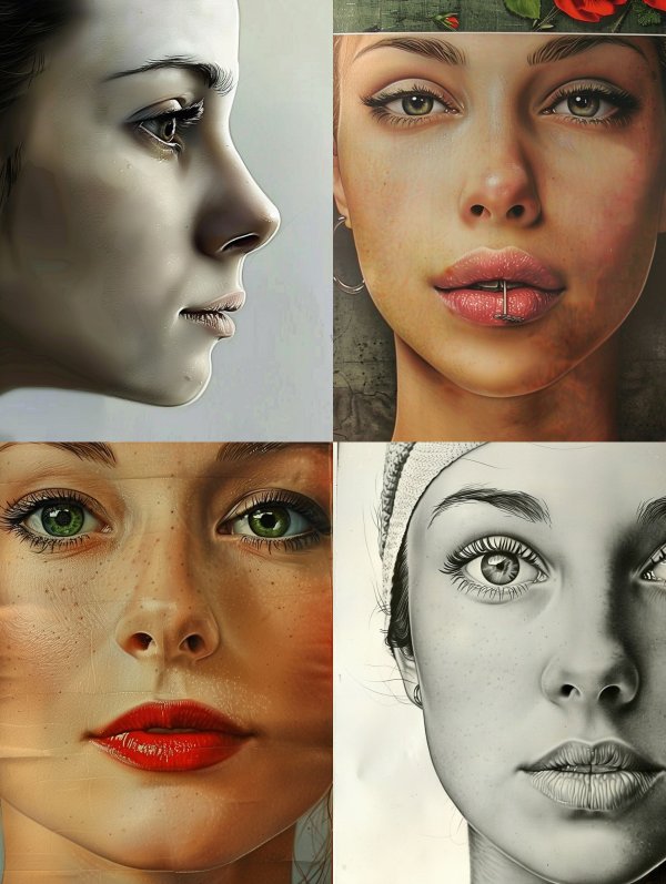 Ethereal Hyper-Realistic Portrait Studies