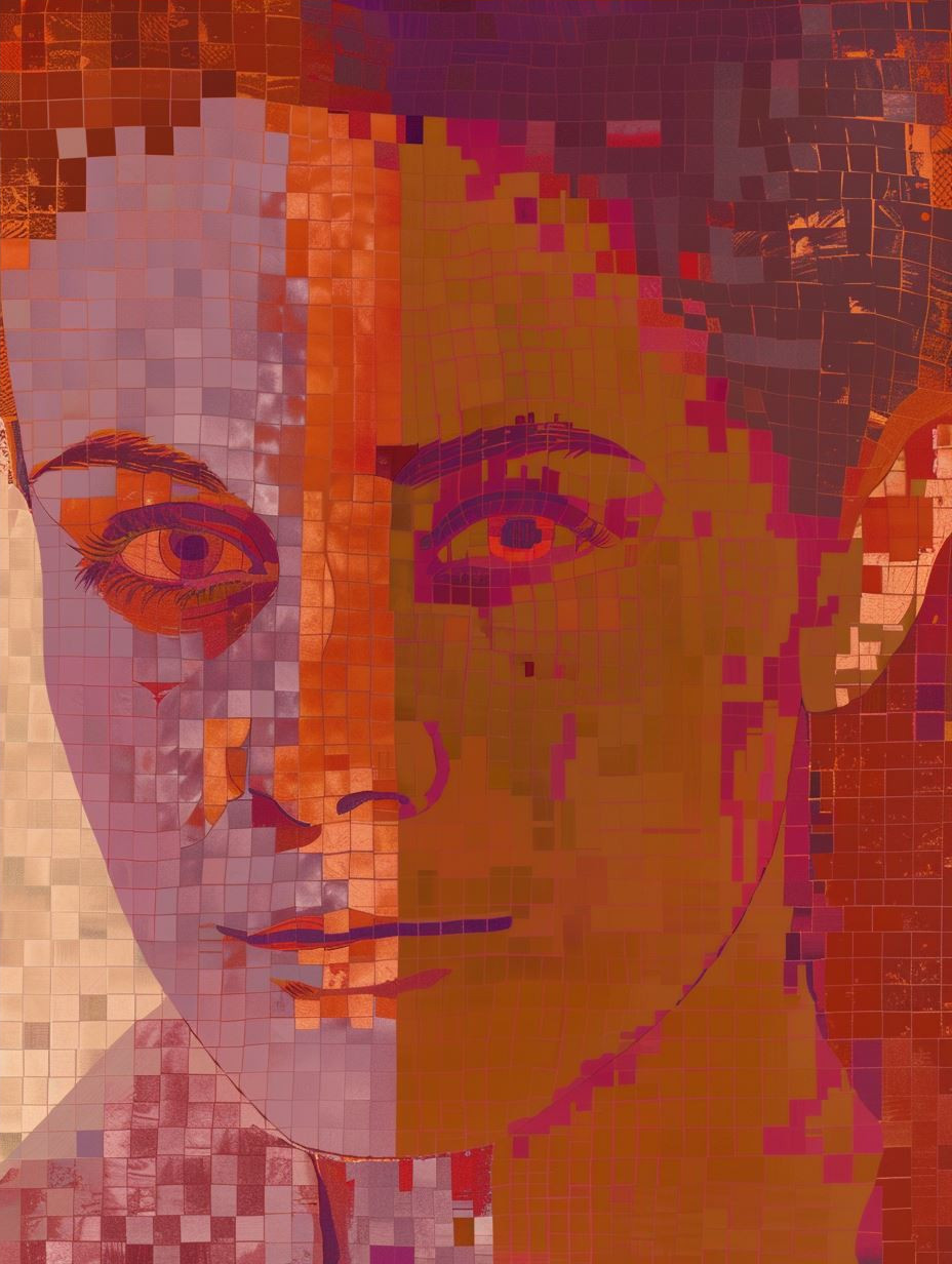 Digital Fragmented Portrait Study