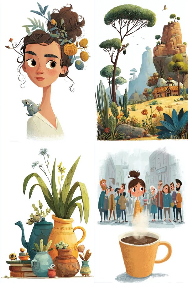 Botanical Whimsy Portrait