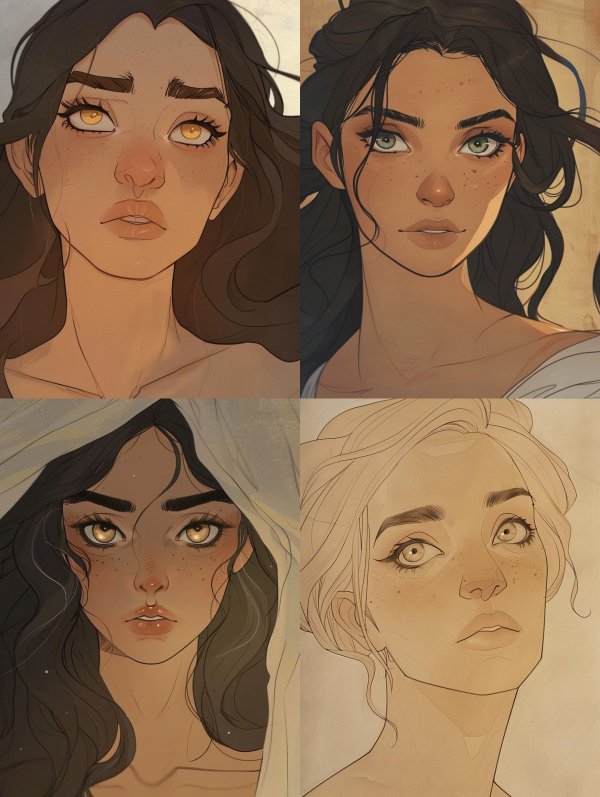 Golden Gaze Ethereal Portrait