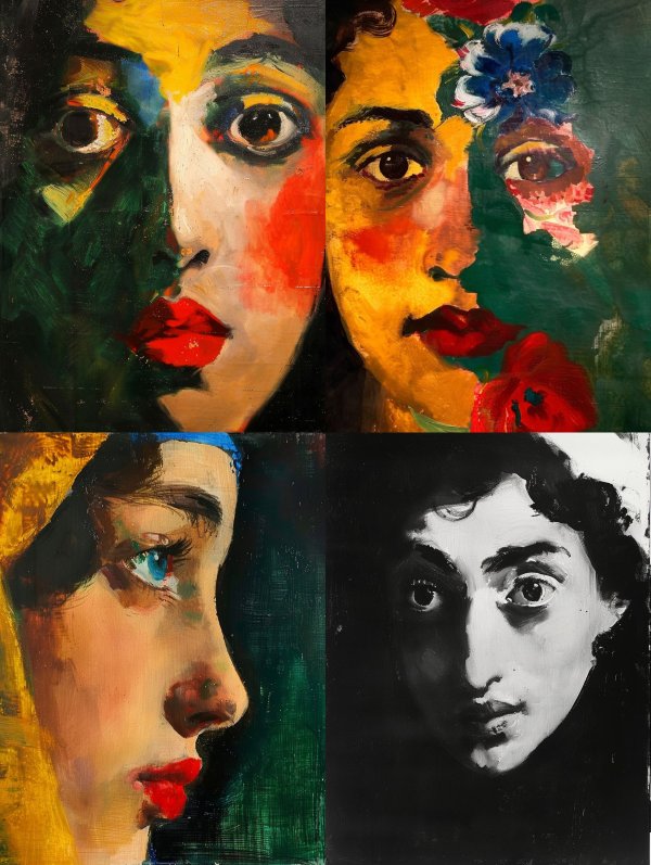 Fragmented Portraits of Emotional Depth