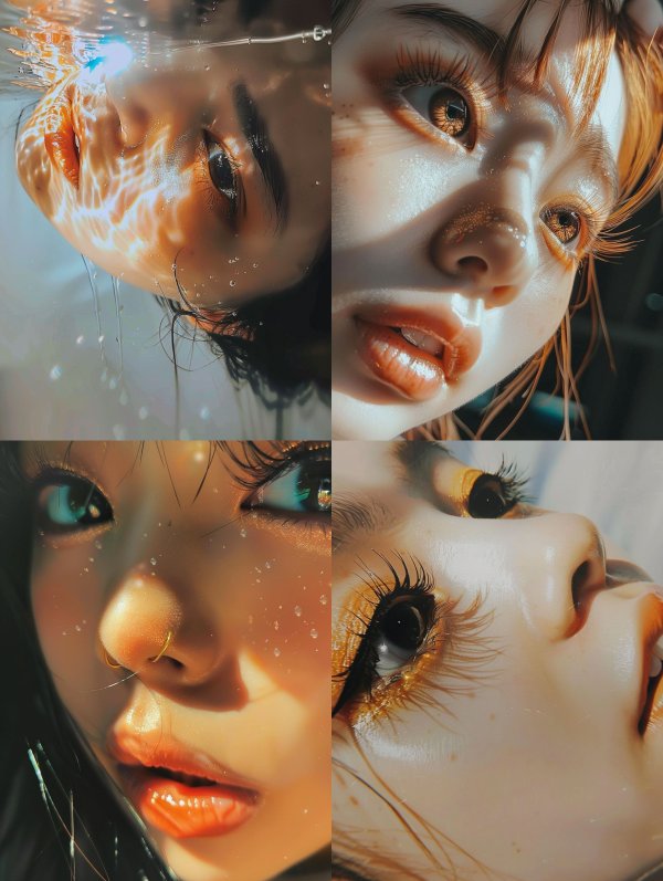 Ethereal Submerged Portrait Study