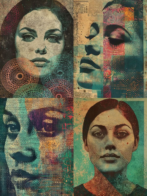Abstract Mosaic Muse