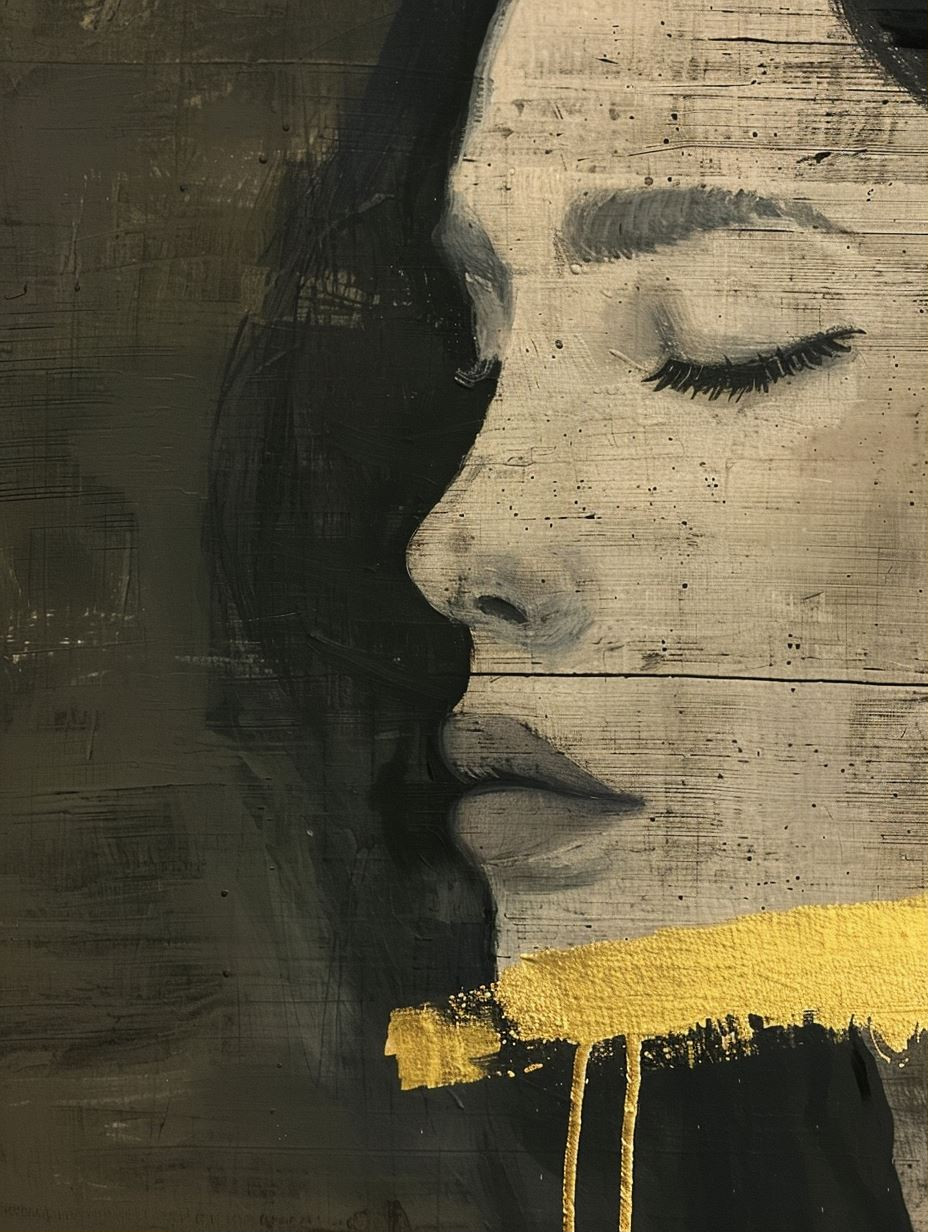 Golden Silence in Monochrome