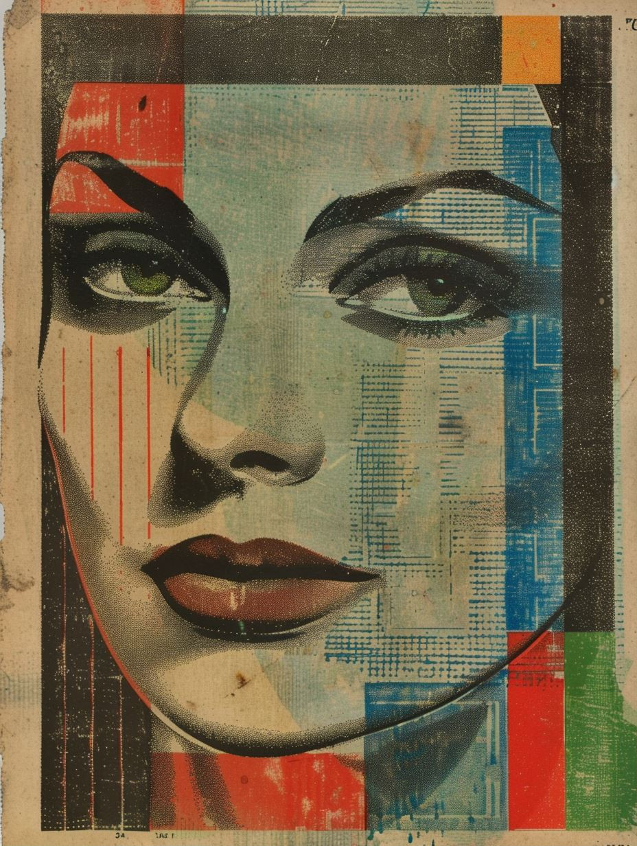 Fragmented Modernist Portrait Study