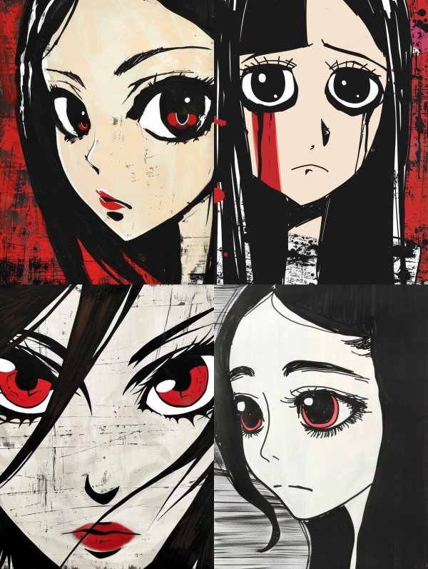 Crimson Gaze Urban Anime