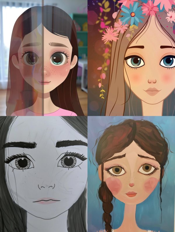 Soft Pastel Stylized Portrait