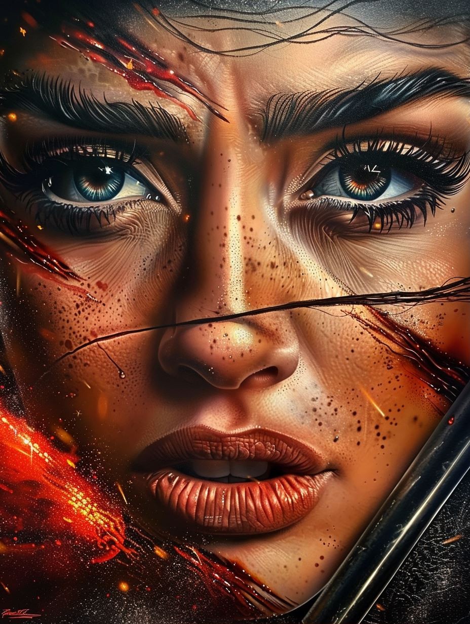 Crimson Battle Gaze - Image 1