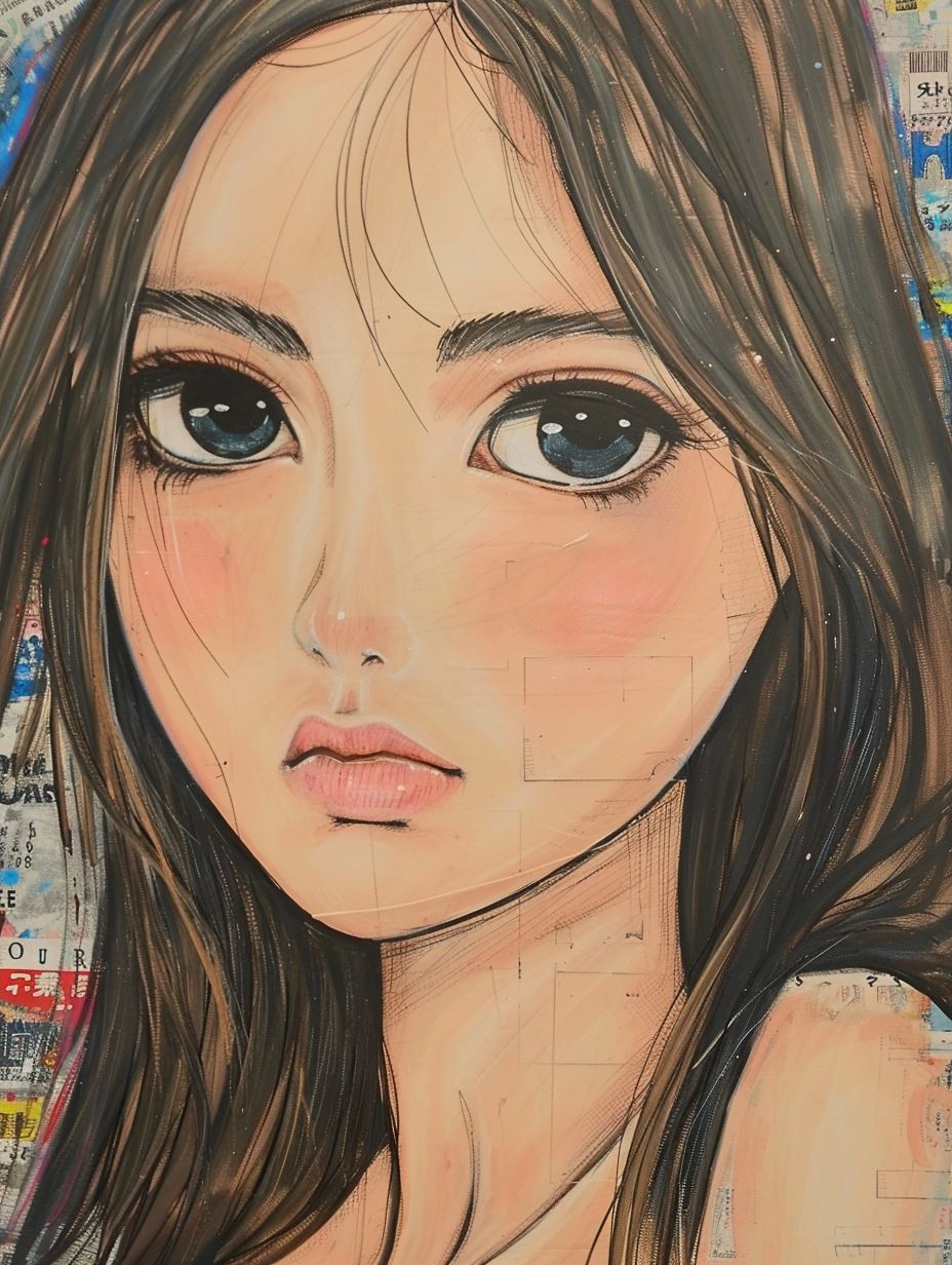 Soft Pastel Manga Portrait - Image 4