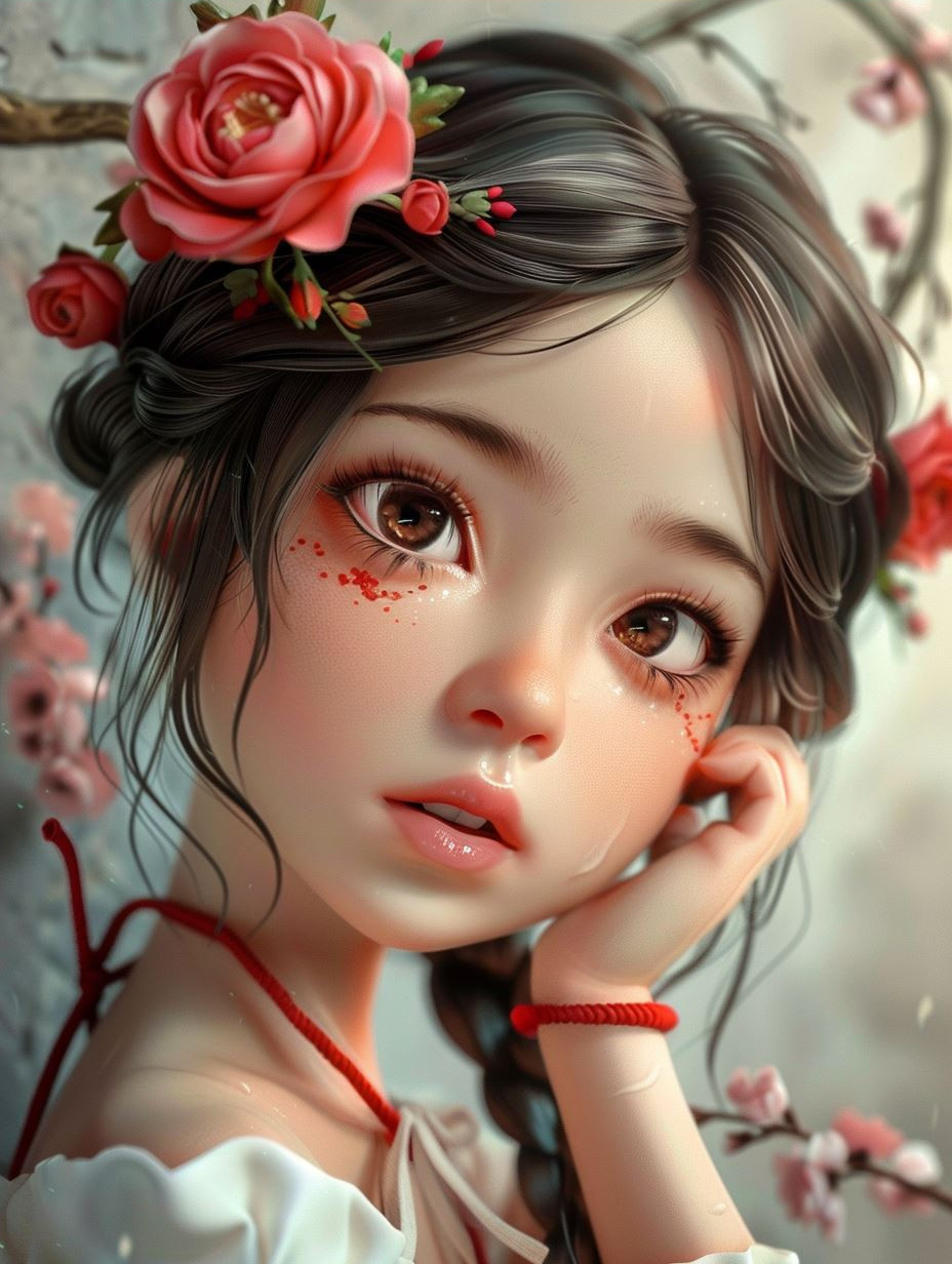 Ethereal Crimson Gaze