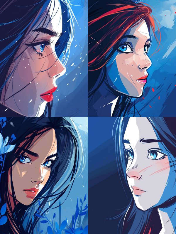 Azure Winter Gaze
