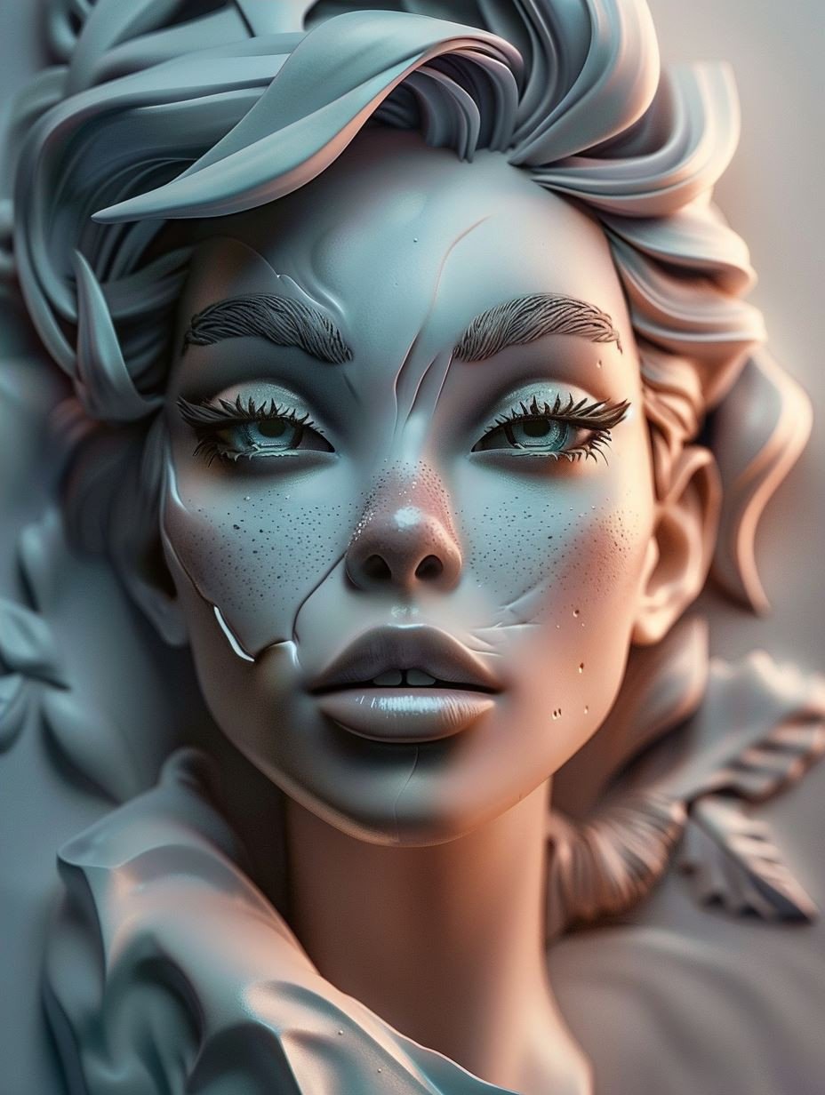 Ethereal Gaze in Soft Light