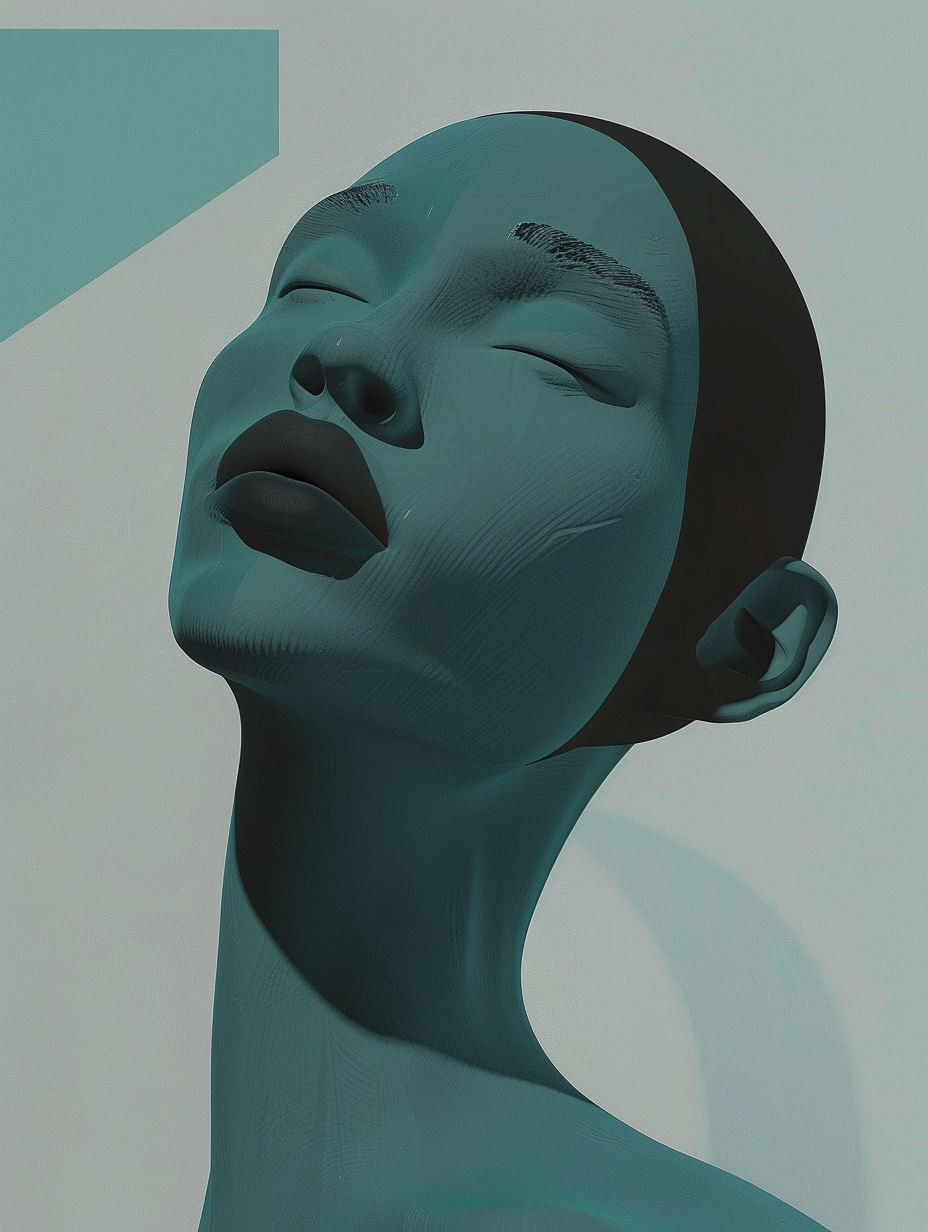 Futuristic Ethereal Digital Sculpture