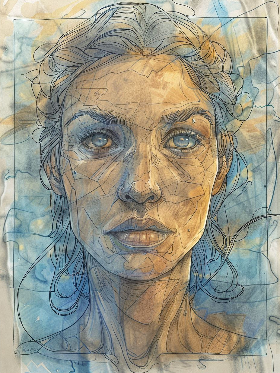 Fractured Gaze of Golden Light