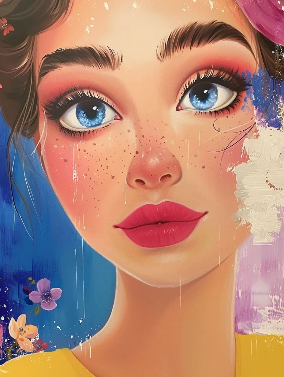 Ethereal Mixed Media Portrait