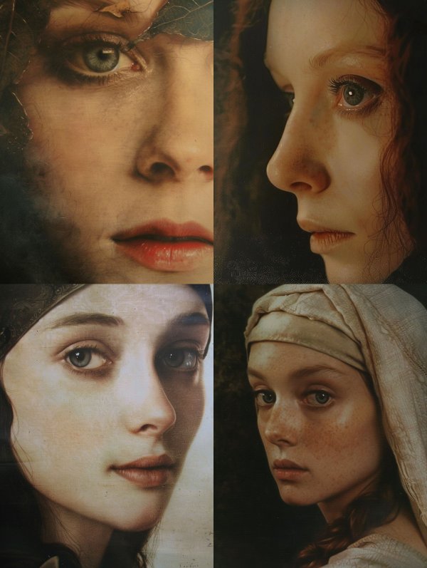 Timeless Gaze of Classical Beauty
