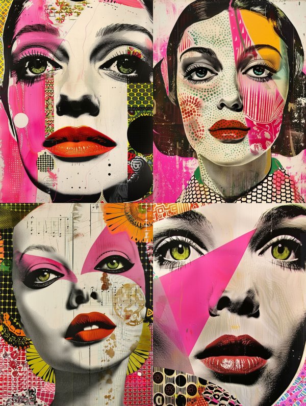 Neon Pop Collage