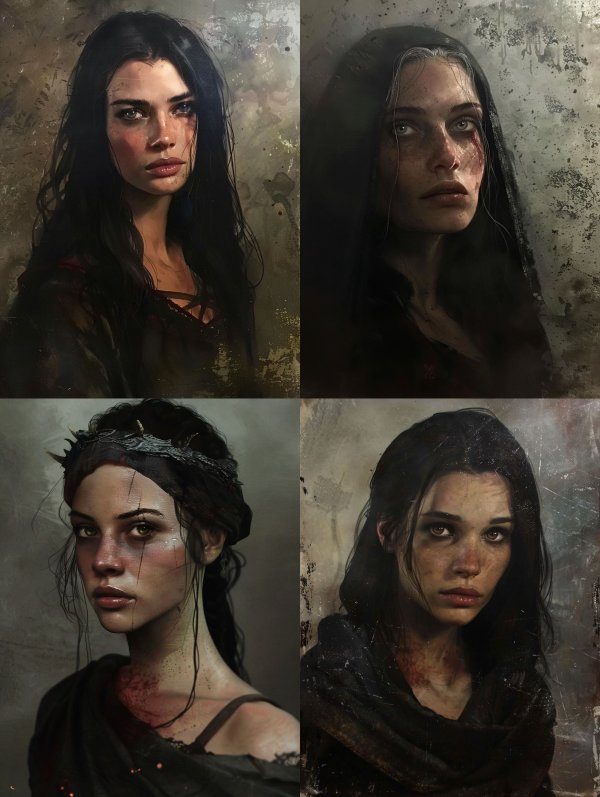 Grimy Cinematic Fantasy Portrait