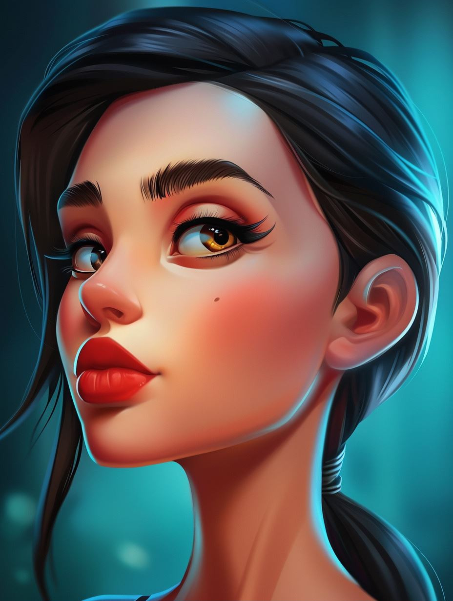 Luminous Digital Portrait Glow