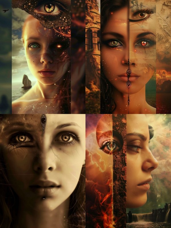 Fragmented Visions of Ethereal Beauty