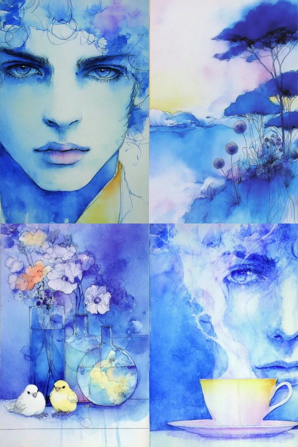 Azure Ethereal Gaze