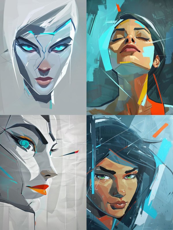 Neon Soul Cybernetic Portrait
