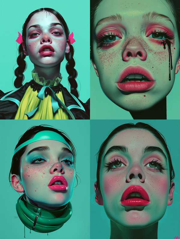 Neon Gothic Doll