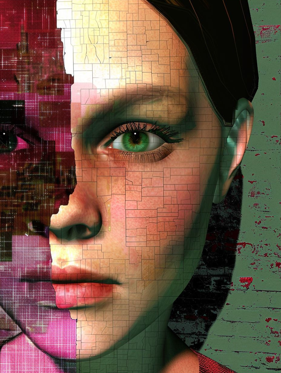 Nature's Digital Fragmented Mask