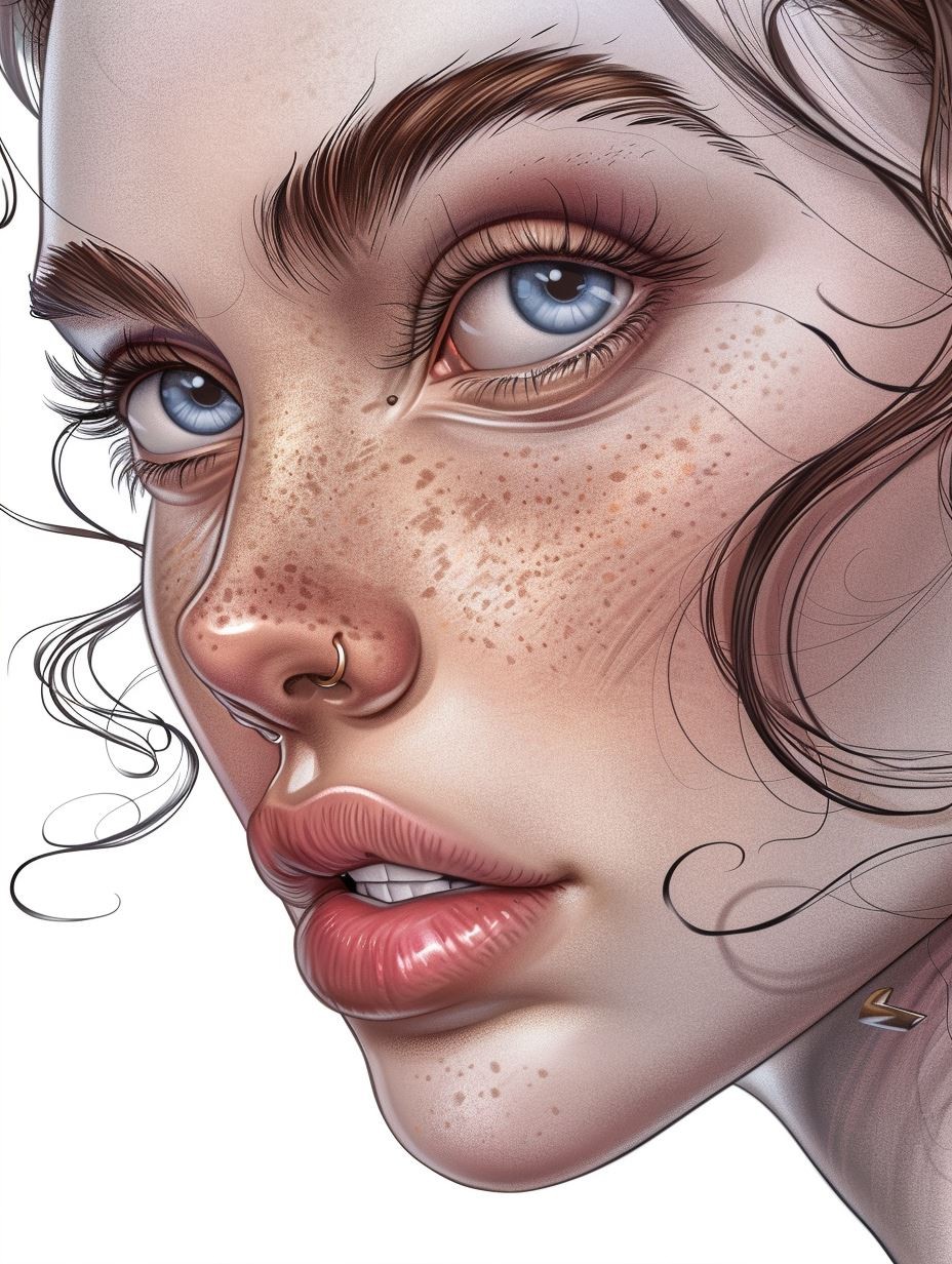 Sun Kissed Digital Portrait - Image 2
