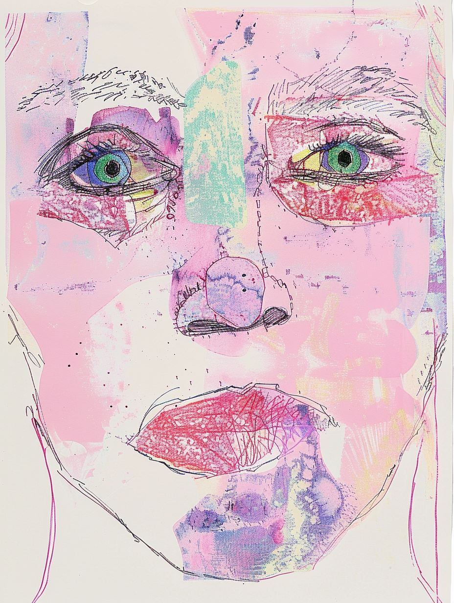 Abstract Violet Gaze