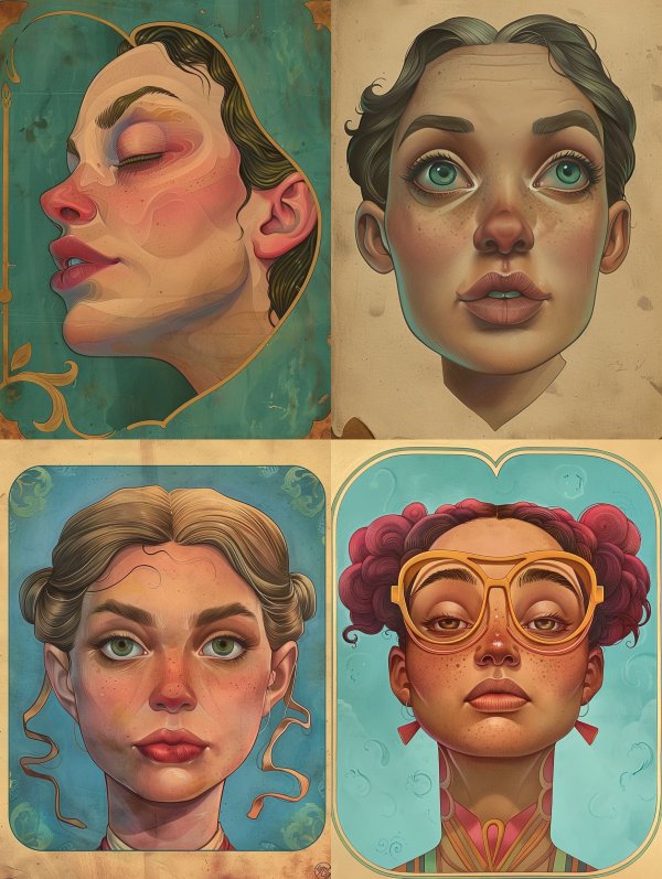 Surreal Fluidity of Dreaming Faces