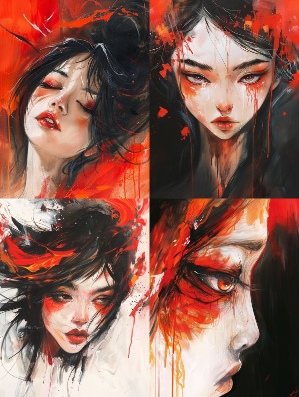 Crimson Dream Portrait