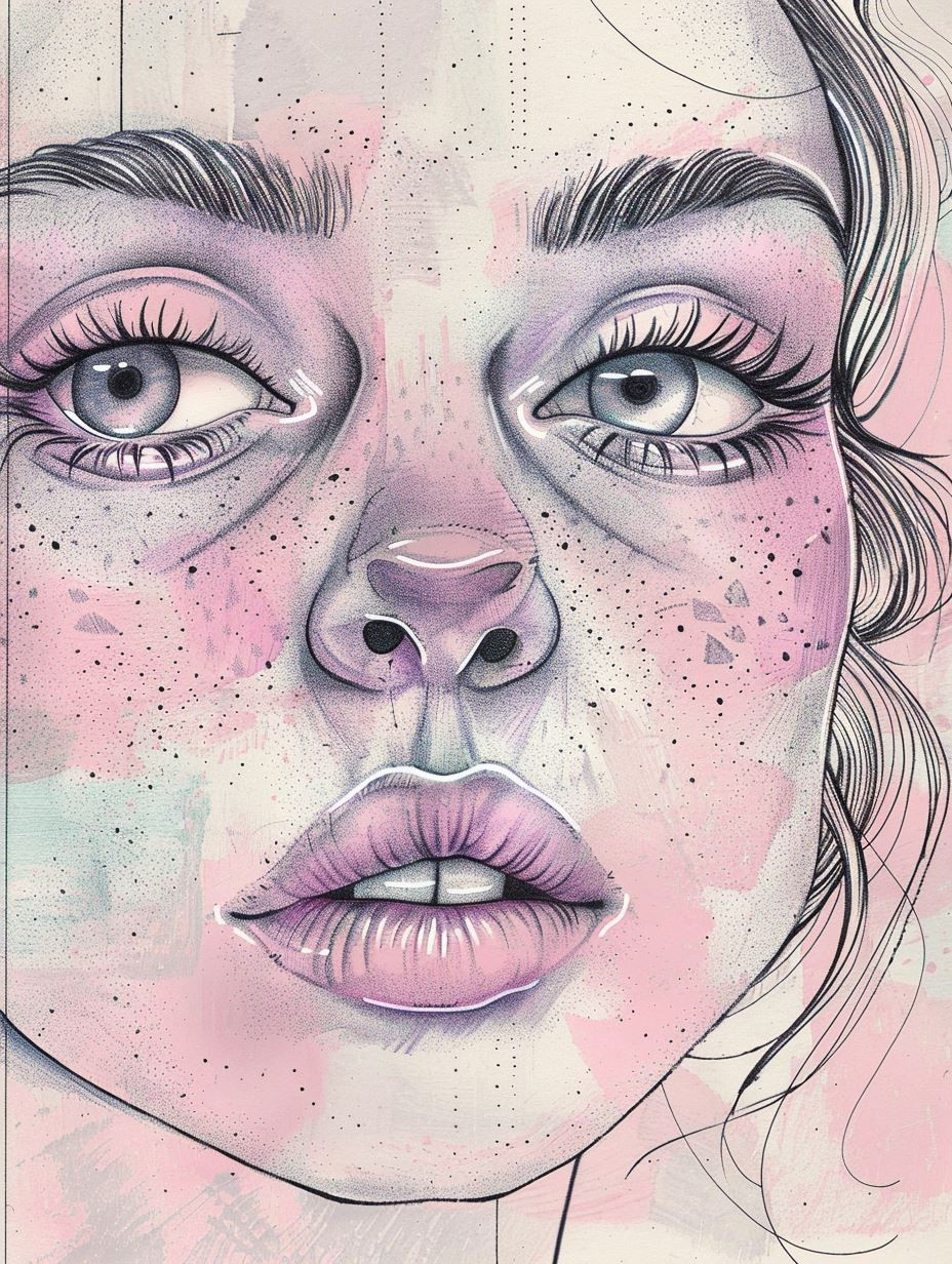 Ethereal Pastel Dream Portrait