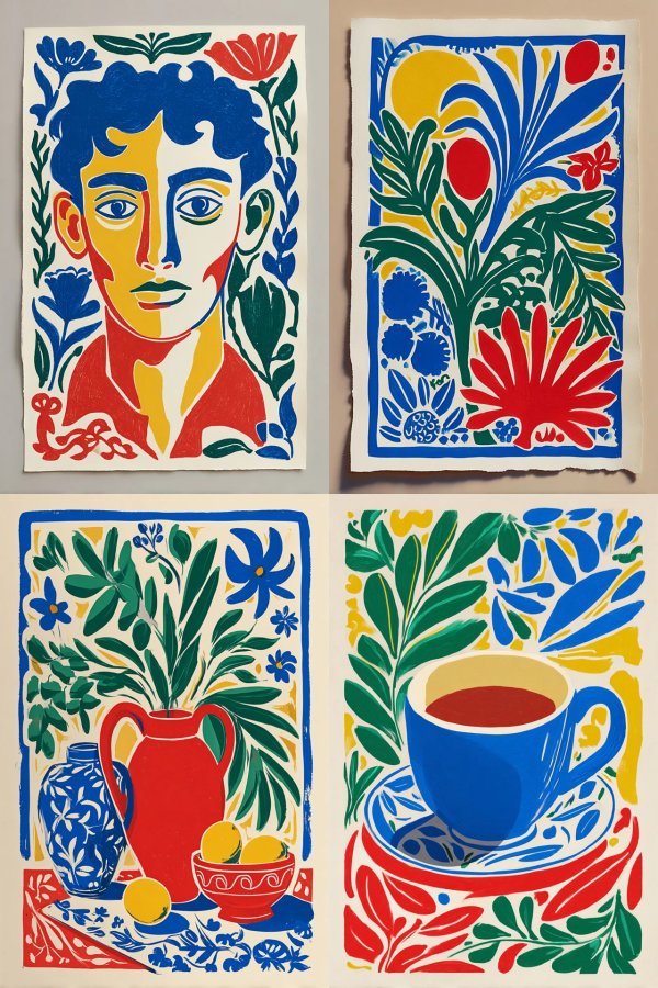 Vibrant Folk Portrait