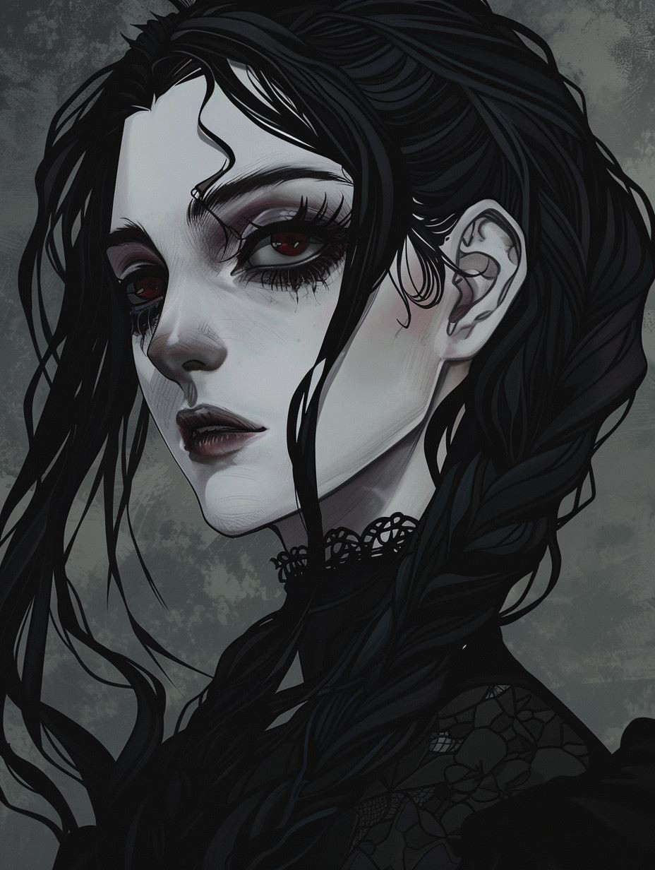 Melancholy Gothic Portrait Study