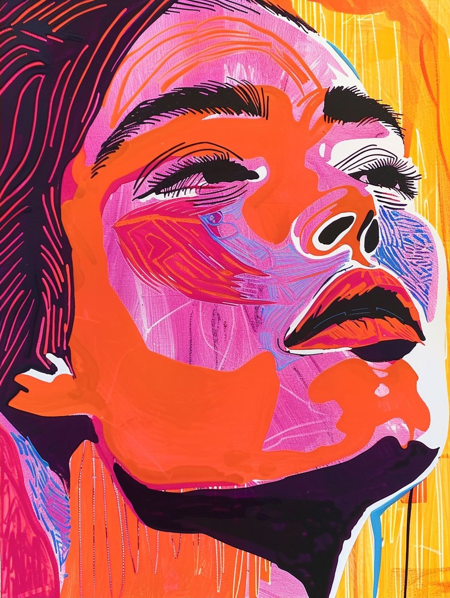Neon Pop Portrait