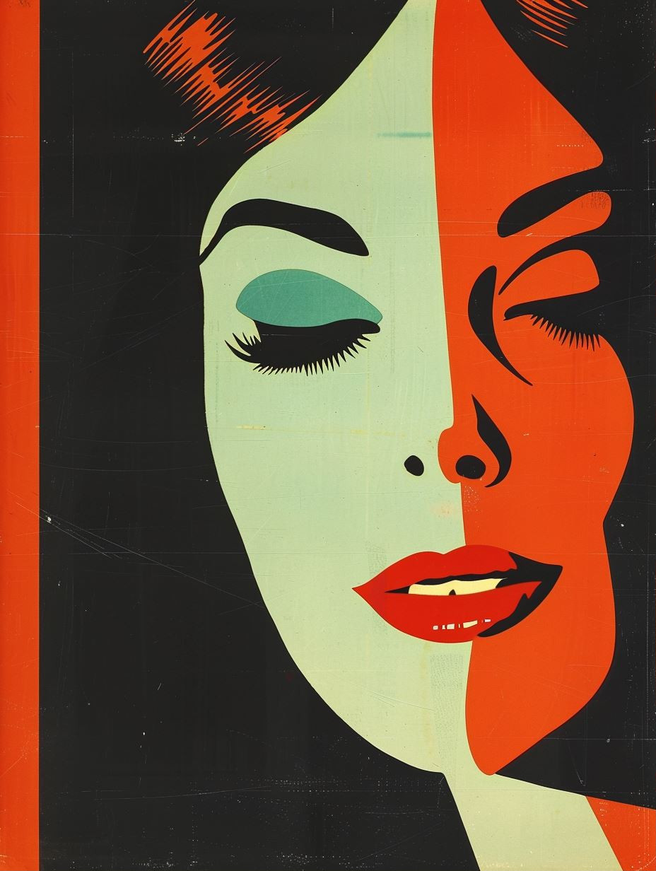 Dual Tone Retro Pop Art