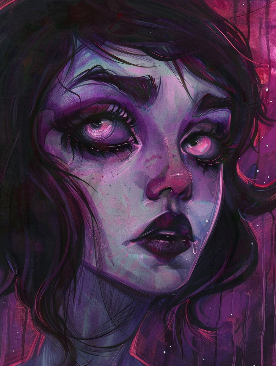 Neon Galactic Ethereal Portrait