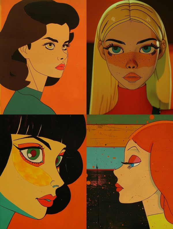 Vintage Pop Art Femme Fatale