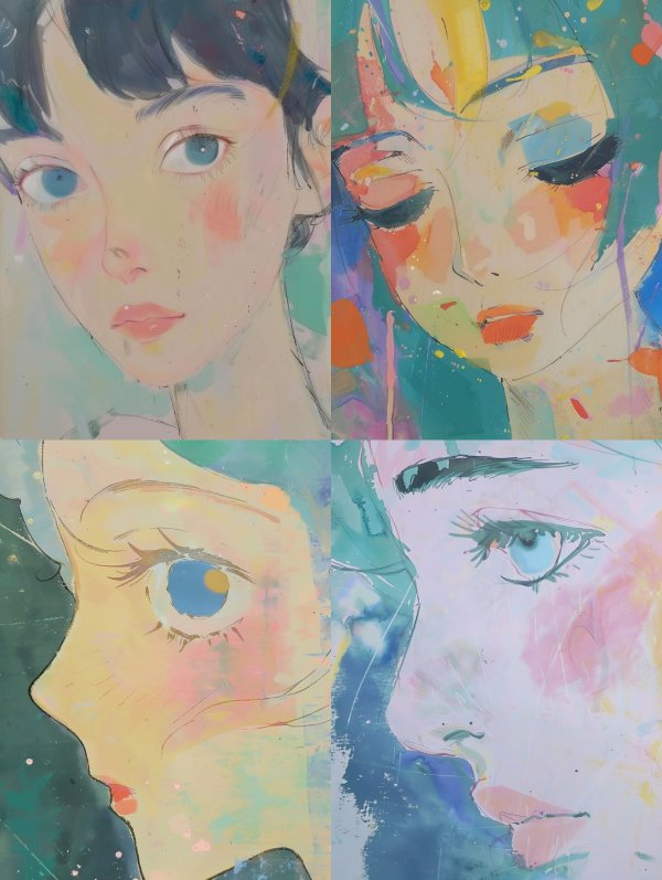Ethereal Pastel Dream Portrait
